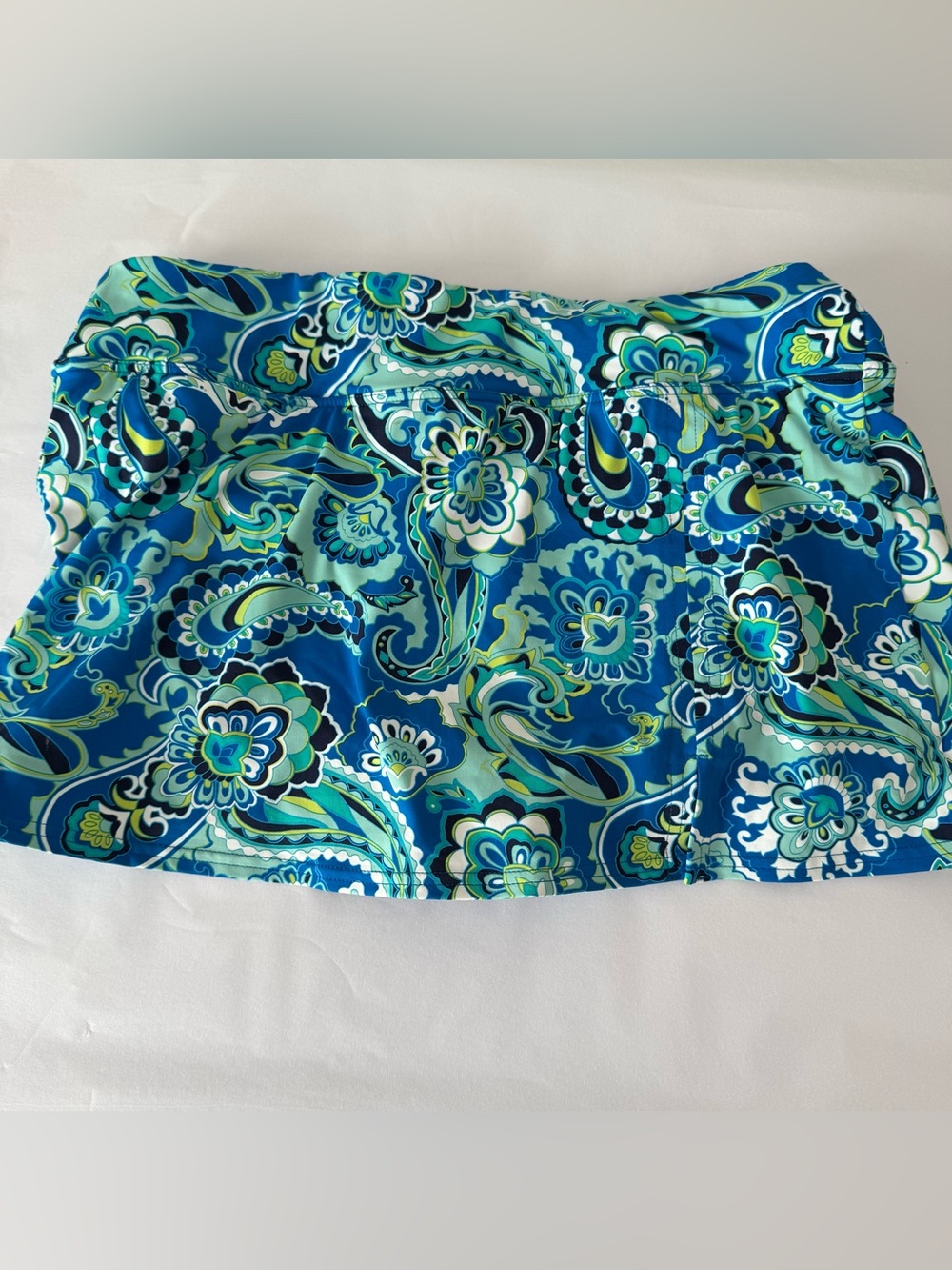 LANDS’ END Size 8 Colorful Swimsuit Swim Skirt